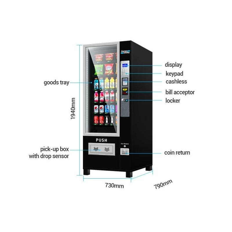 중국 지폐와 동전 자조 자조 자판기 제조업체