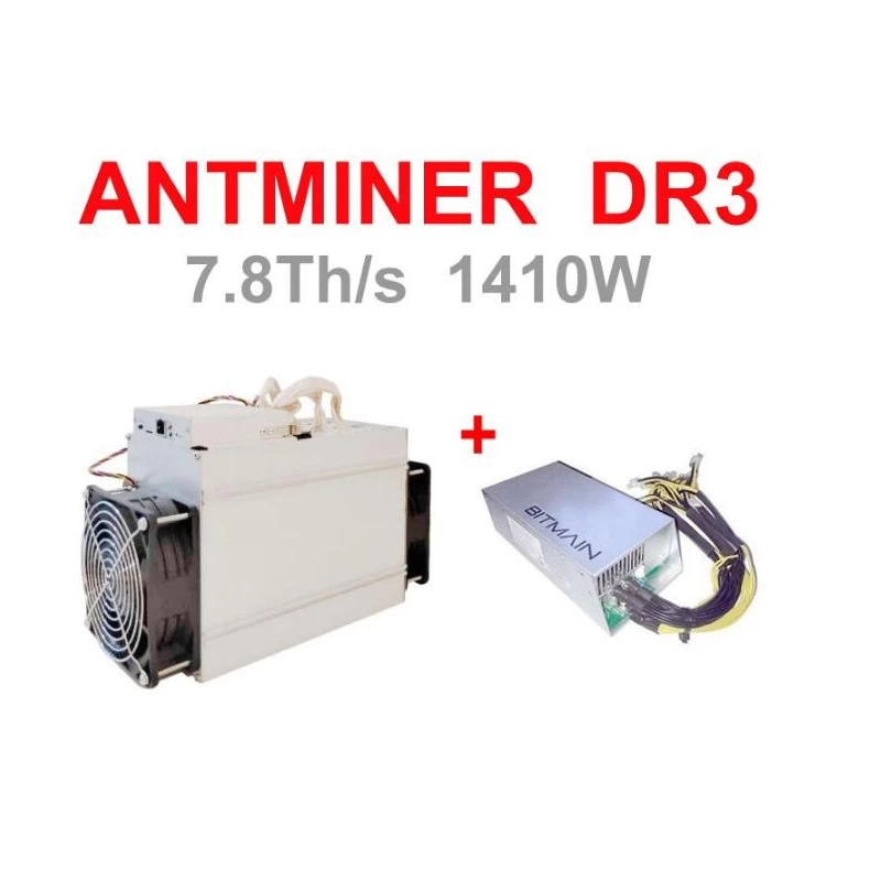 China Bitmain antminer DR3 DCR Coin 7.8T Hashrate Asic Miner manufacturer