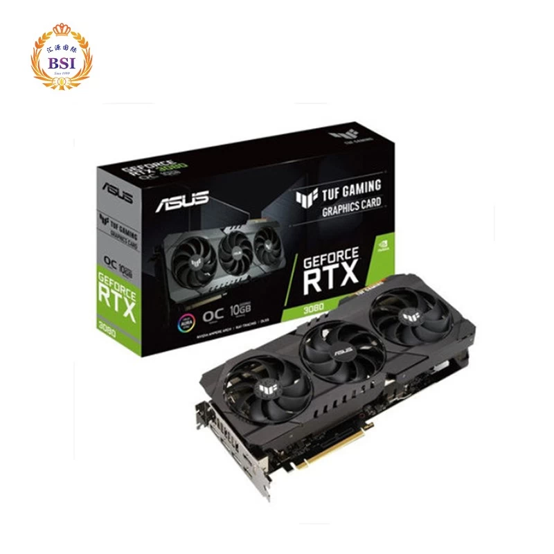 China ASUS  RTX3080 grahic card  gaming oc  non lhr  384bit   with  12gb  Gddr6x manufacturer