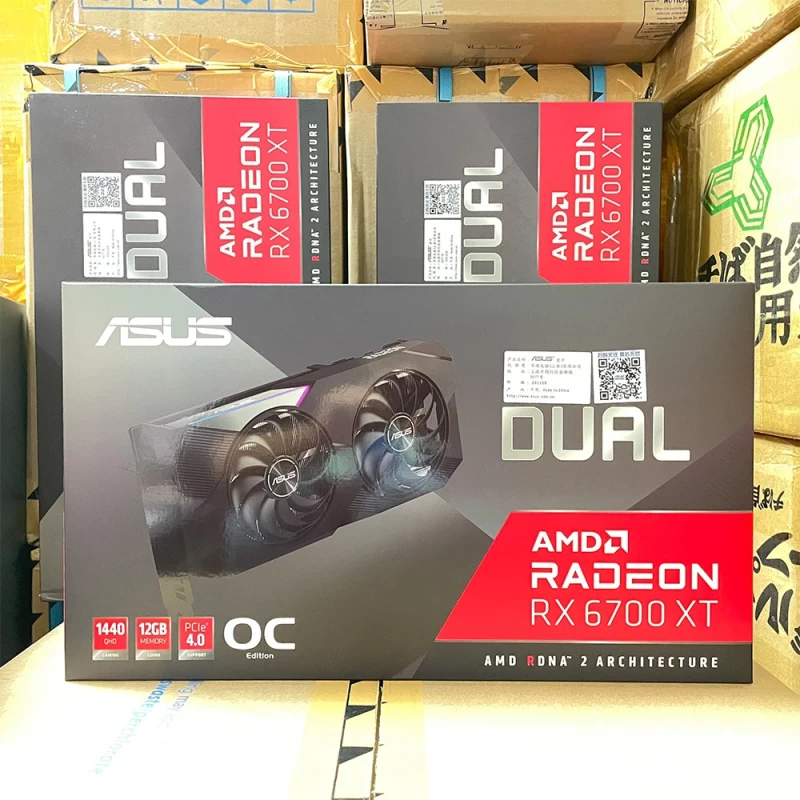 China ASUS RX6700XT Graphics Card 6700XT AMD 12GB RX 6700 XT GPU Gaming 6700 GPU manufacturer