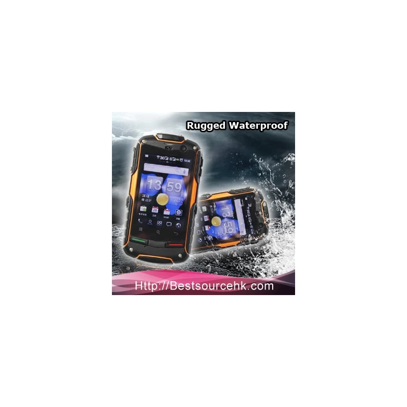 porcelana IP67 waterproof cell phone ROCK V5+ Dual core pass CE with GPS Bluetooth Wifi fabricante