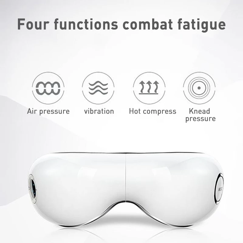 China CE ROHS portable rechargeable  Infrared Vibrating Eye Massager Heat Compress eye massage with music manufacturer
