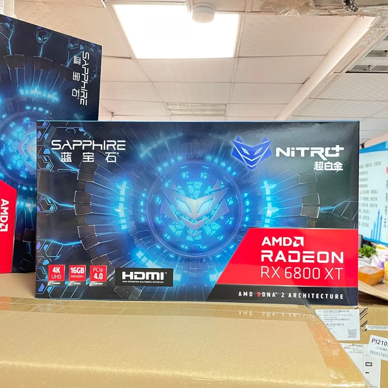 China Sapphire RX6800xt graphics card 16GB gaming graphics card in stock manufacturer