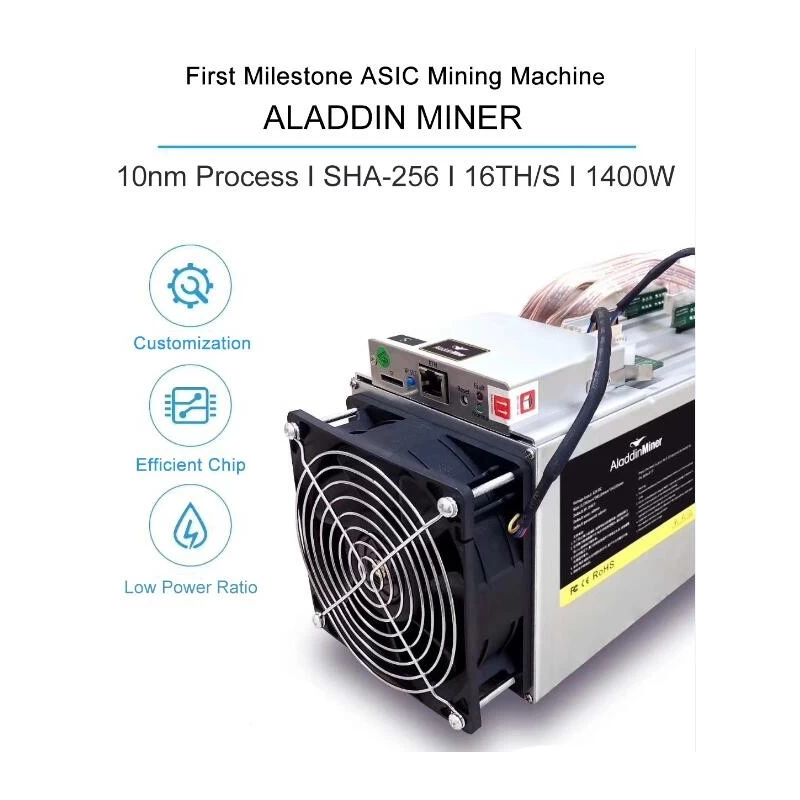 China Aladdin Miner T1 16TH/S Bitcoin 1400W BTC ASIC Chip Miner manufacturer
