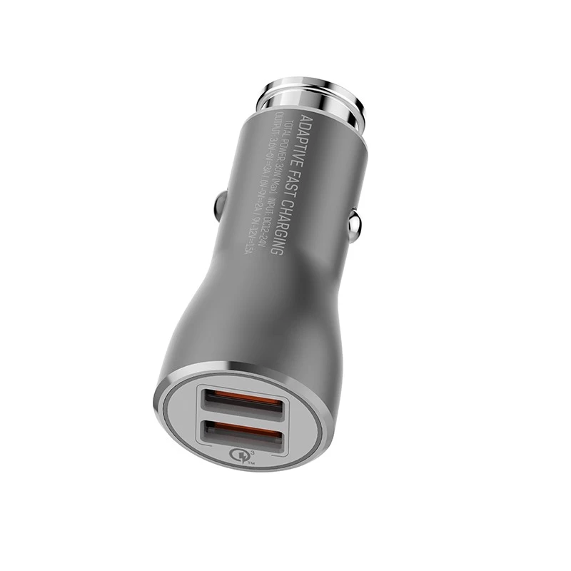 China OEM/ODM 2 USB Quick Charge 3.0 Car Charger CL-1801 manufacturer