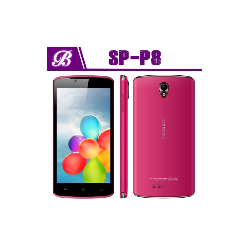 Chine P8 MTK6572W Dual core  3G WCDMA+GSM with  GPS Bluetooth wifi 5 inch FWVGA  480x854 fabricant