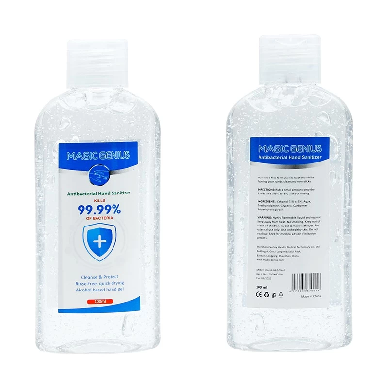 China Professional Disinfectant Manufacturer 75% Alcohol Instant Hand Sanitizer 50ml 100ml manufacturer