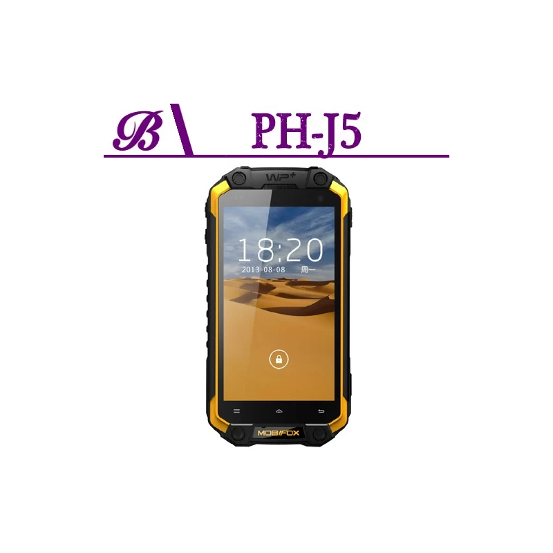 Китай J5 Прочный водонепроницаемый сотовый телефон с GPS WIFI Передняя камера 2.0M Задняя камера 8.0M памяти 1G + 16G производителя