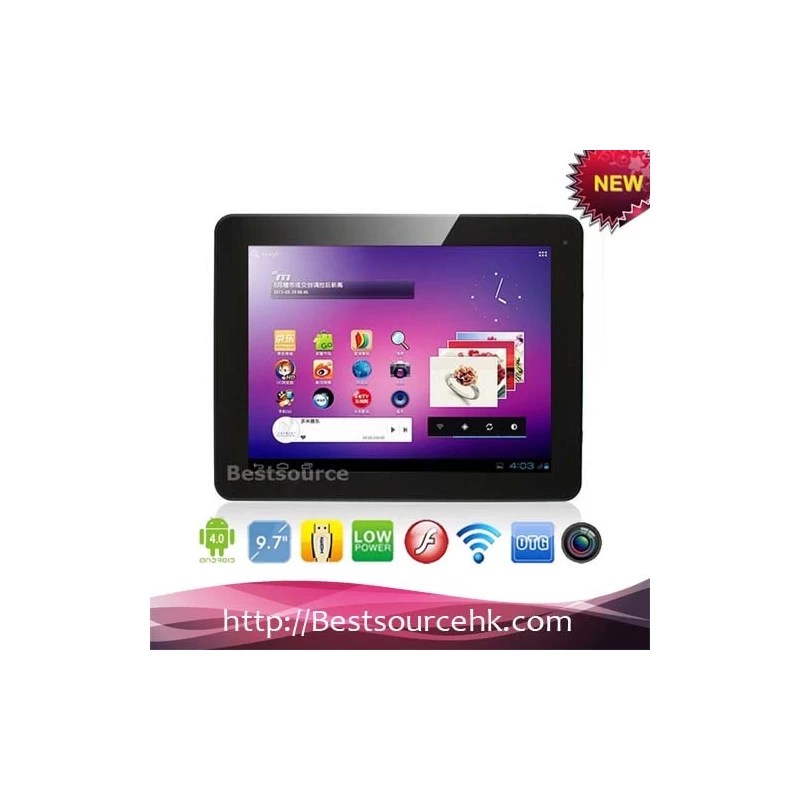 Chine New 9.7inch R971 Tablet PC avec wifi Dual Core Android Bluetooth HDMI fabricant
