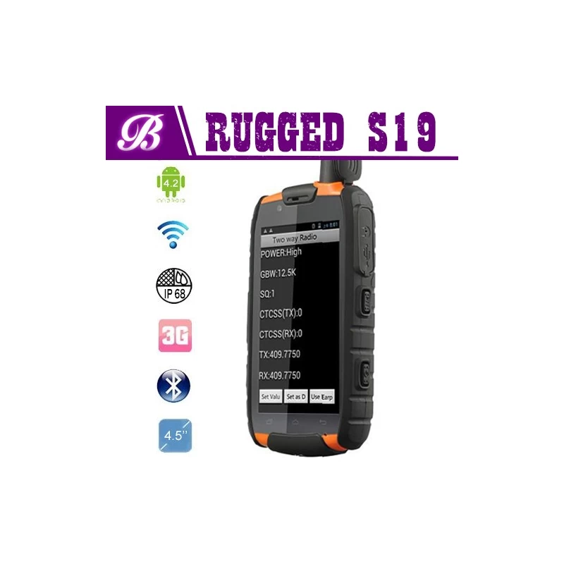 China Rugge smart phone S19 with NFC PTT manufacturer
