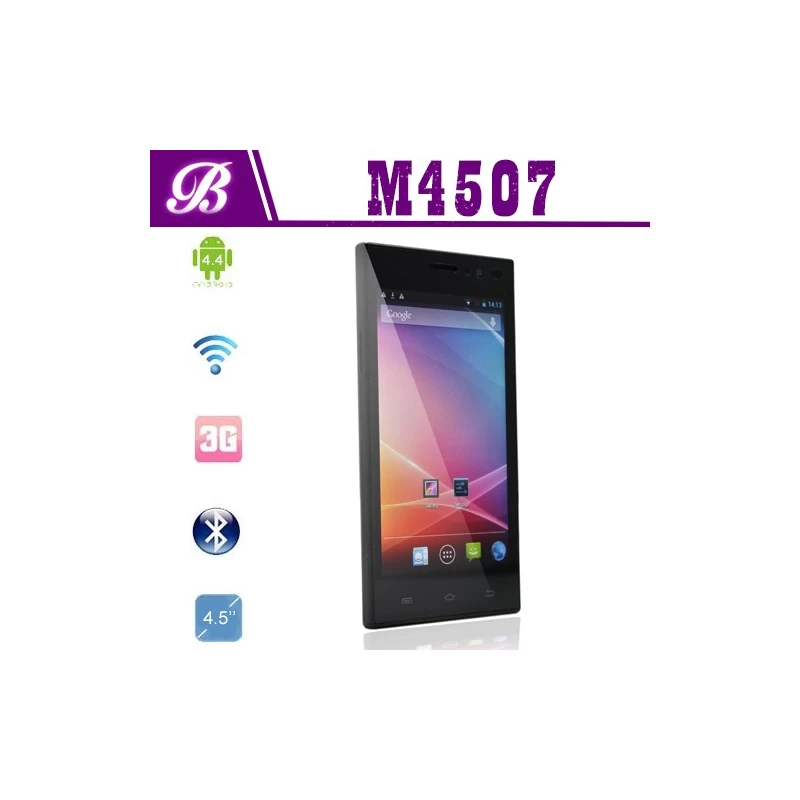 China 4.5inch MTK6582M Quad Core 1G 4G 960*540 with 3G GPS WIFI Bluetooth Android Smart Phone M4507 manufacturer
