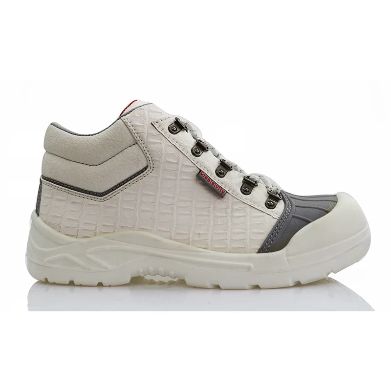 China 0140 high ankle food industry white safety shoes manufacturer