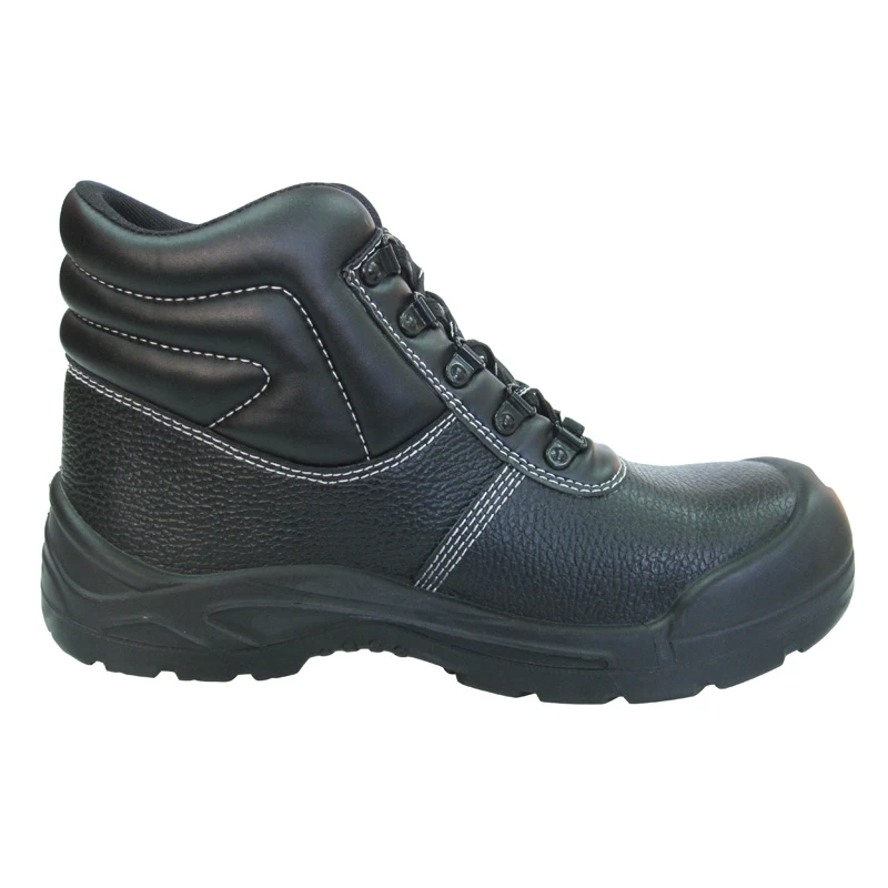 China 0145 bufflao leather PU injection safety work shoes manufacturer