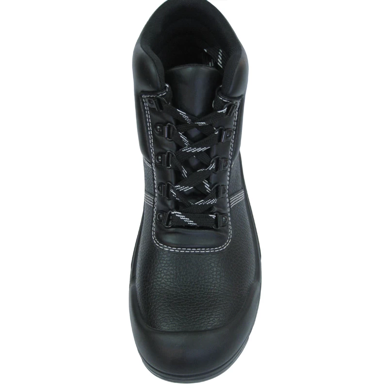China 0145 bufflao leather PU injection safety work shoes manufacturer