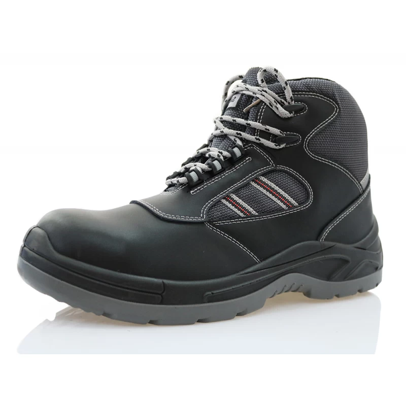 China 0148 high ankle genuine leather industrial safety shoes manufacturer