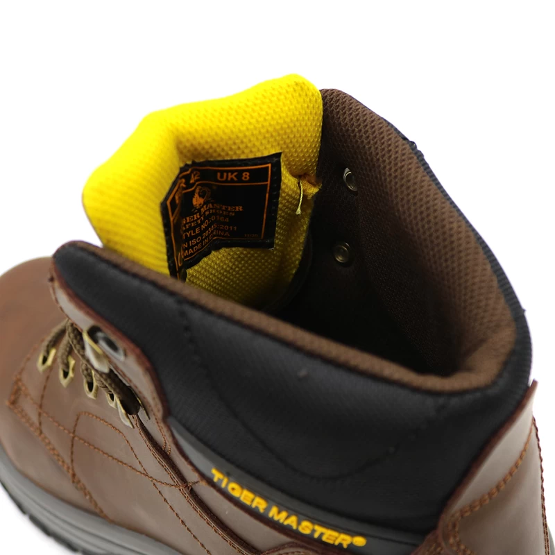 China 0164 Tiger master brand oil slip resistant puncture proof CAT safety boots steel toe manufacturer