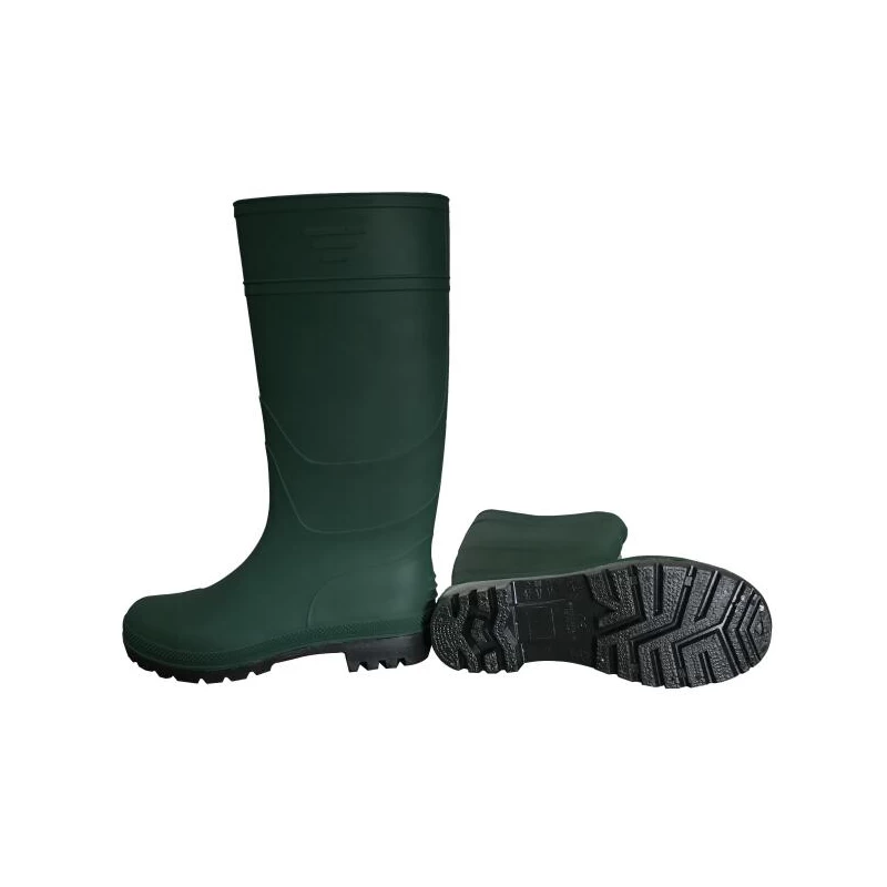 China 101-6 Green anti slip waterproof lightweight non safety cheap pvc garden rain boots manufacturer