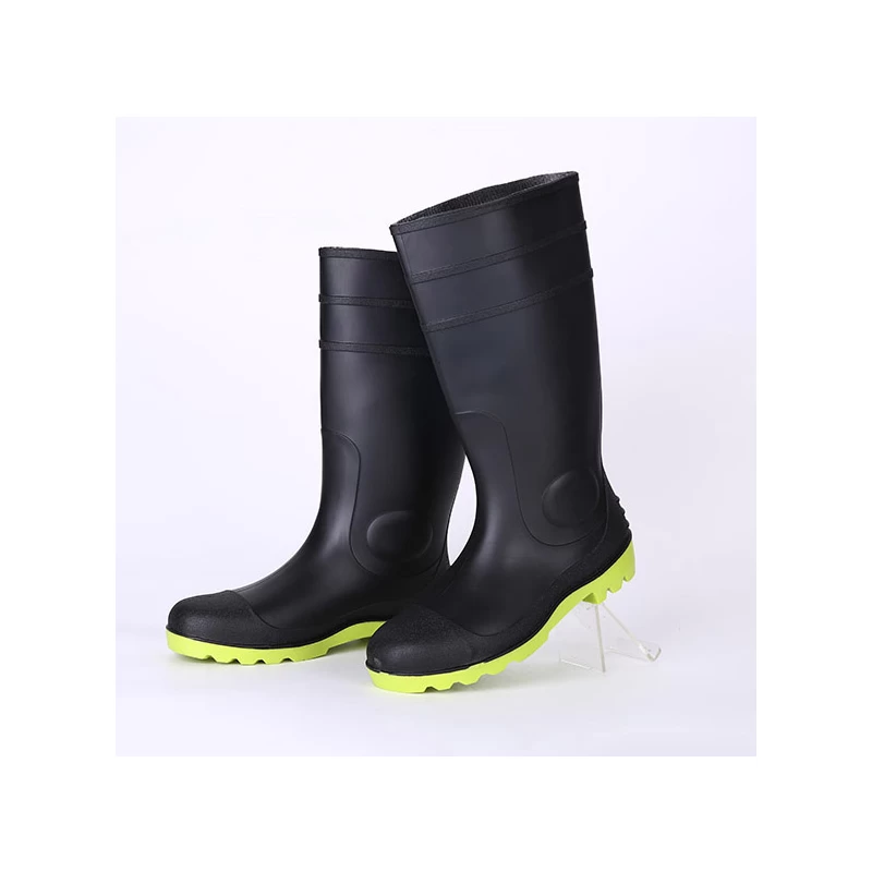 China 106-3 cheap safety rain boots with steel toe and steel plate manufacturer
