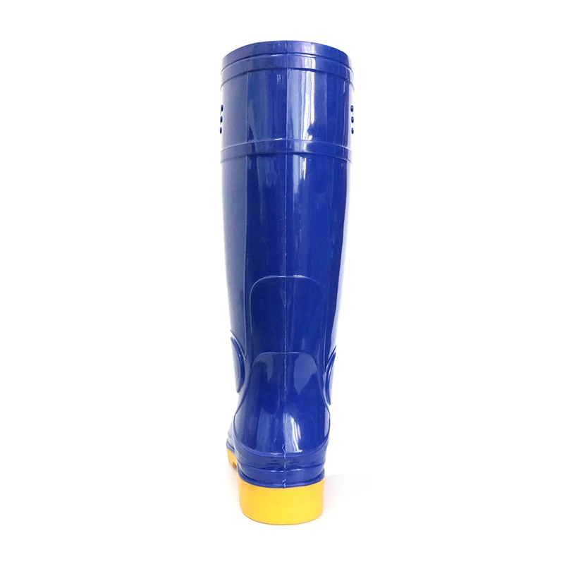 China 107-BY waterproof oil slip resistant steel toe cap glitter safety rain boot manufacturer