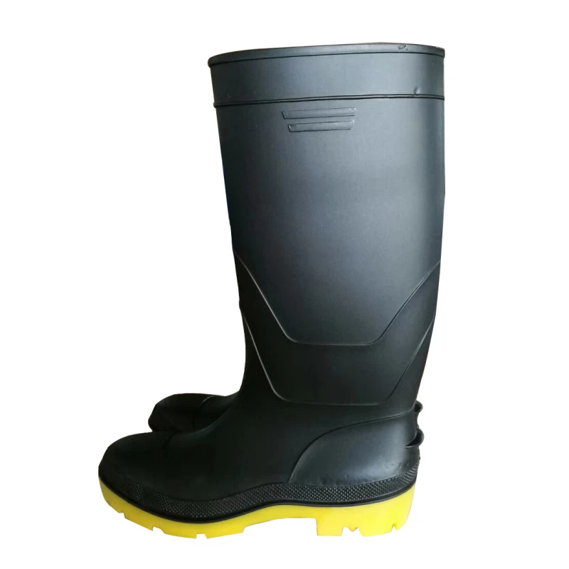 China 109-B black steel toe safety rain boots manufacturer