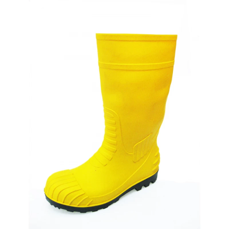 China 2017 new design PVC injection safety rain boots manufacturer