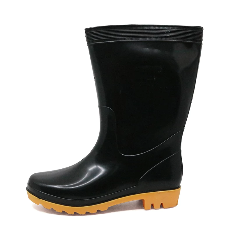 China 301L very cheap oil acid resistant water proof mens PVC rain boots work manufacturer