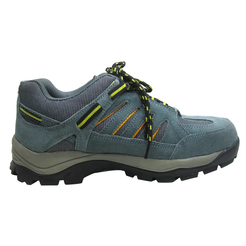 China 3070 non slip suede leather hiking safety shoes steel toe cap manufacturer