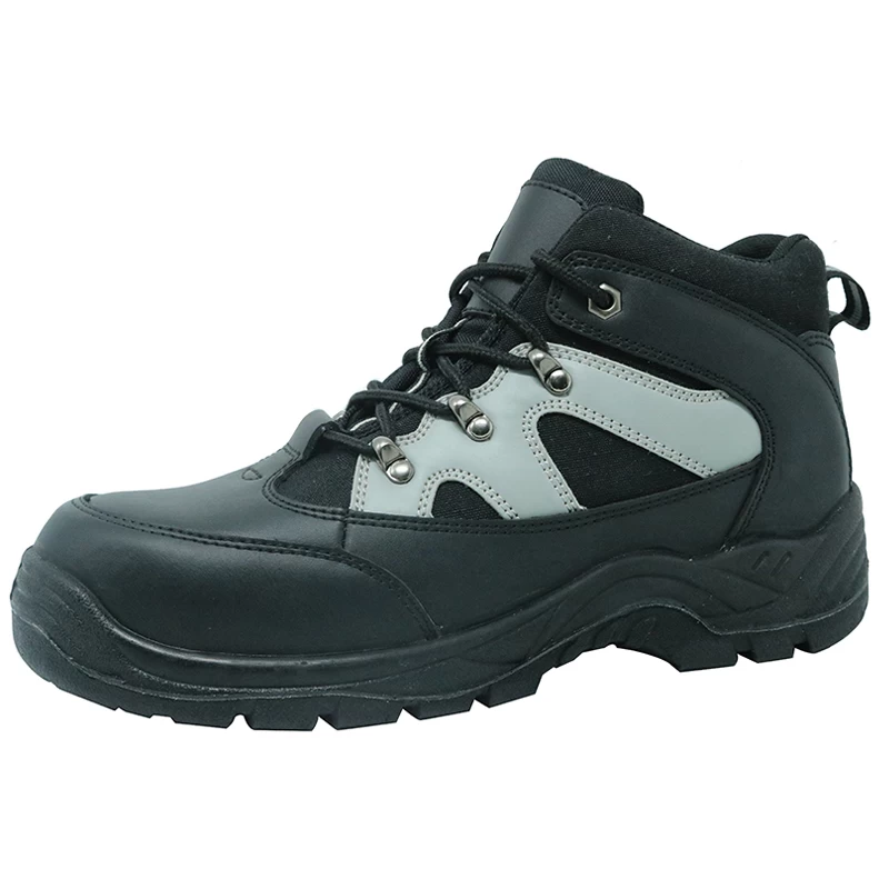 China 336 new style black leather miller steel toe safety shoes manufacturer