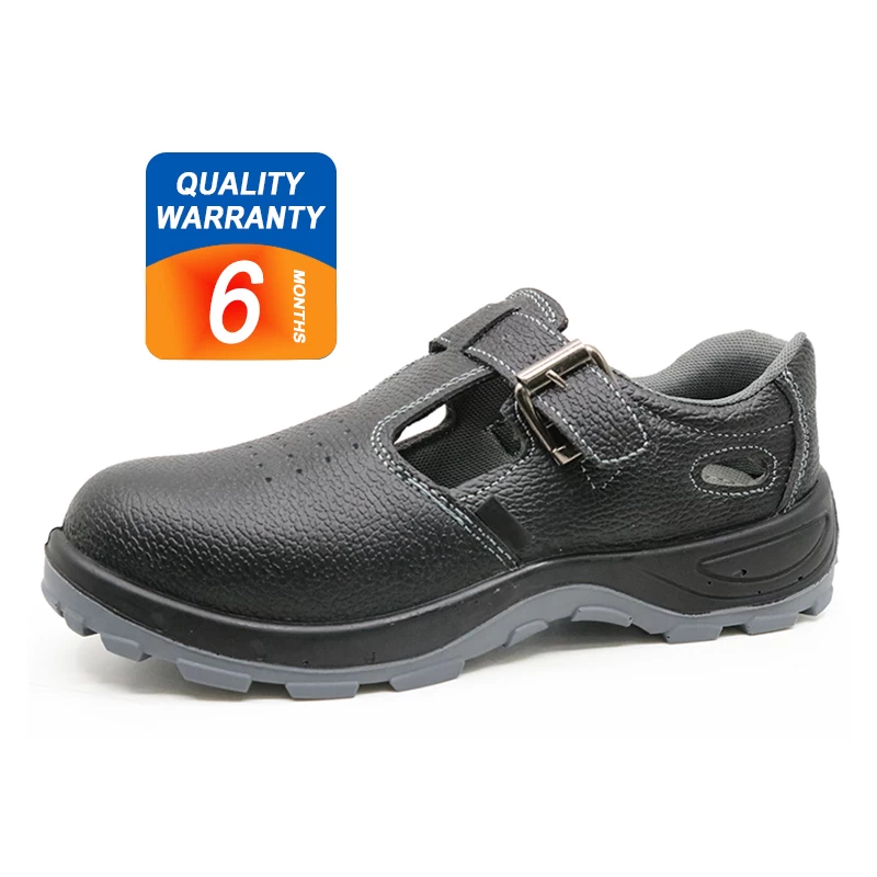China 352 Leather steel toe cap deltaplus sole summer sandal safety shoes work manufacturer