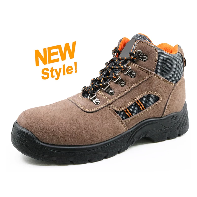 China 5040 suede leather pu sole steel toe cap sport type safety boot manufacturer