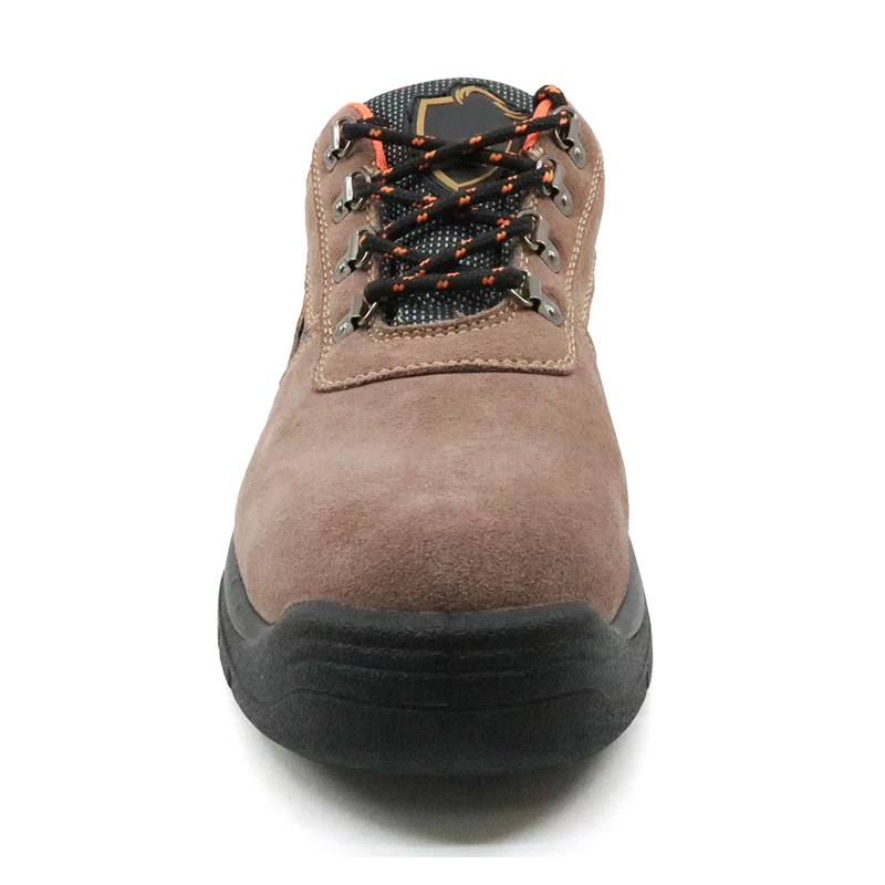 China 5040L low ankle cheap suede leather steel toe sport safety shoes manufacturer