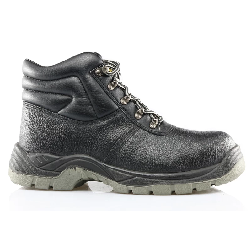 China 5059 high ankle genuine leather work safety boots for men manufacturer
