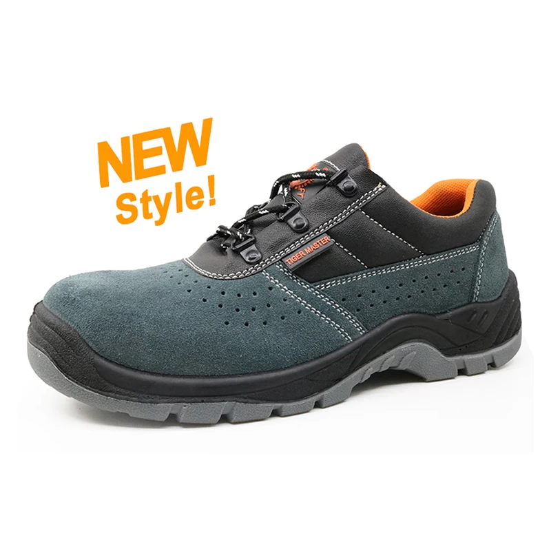 China 5070 Low ankle suede leather steel toe cap sport safety work shoe manufacturer