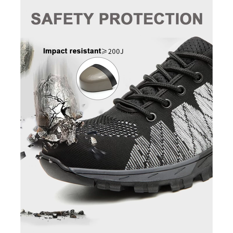 China 536 Anti slip oil acid resistant fashion sport type safety work shoes steel toe manufacturer