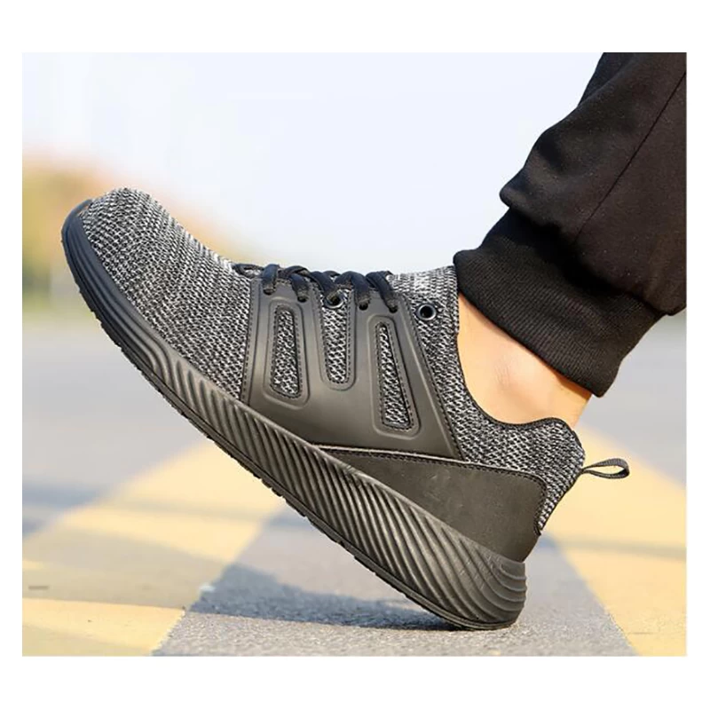China 602 Anti slip super light breathable stylish sneakers safety shoes steel toe cap manufacturer