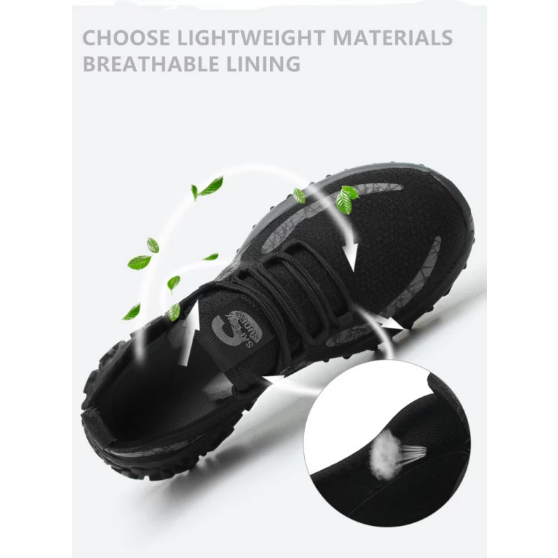 China 607 Antislip olie zuurbestendige stalen neus lekbestendige sport veiligheidsschoenen sneakers fabrikant