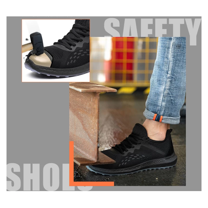 China 6503K Oil proof anti slip PU sole steel toe men's lightweight sport safety shoes manufacturer