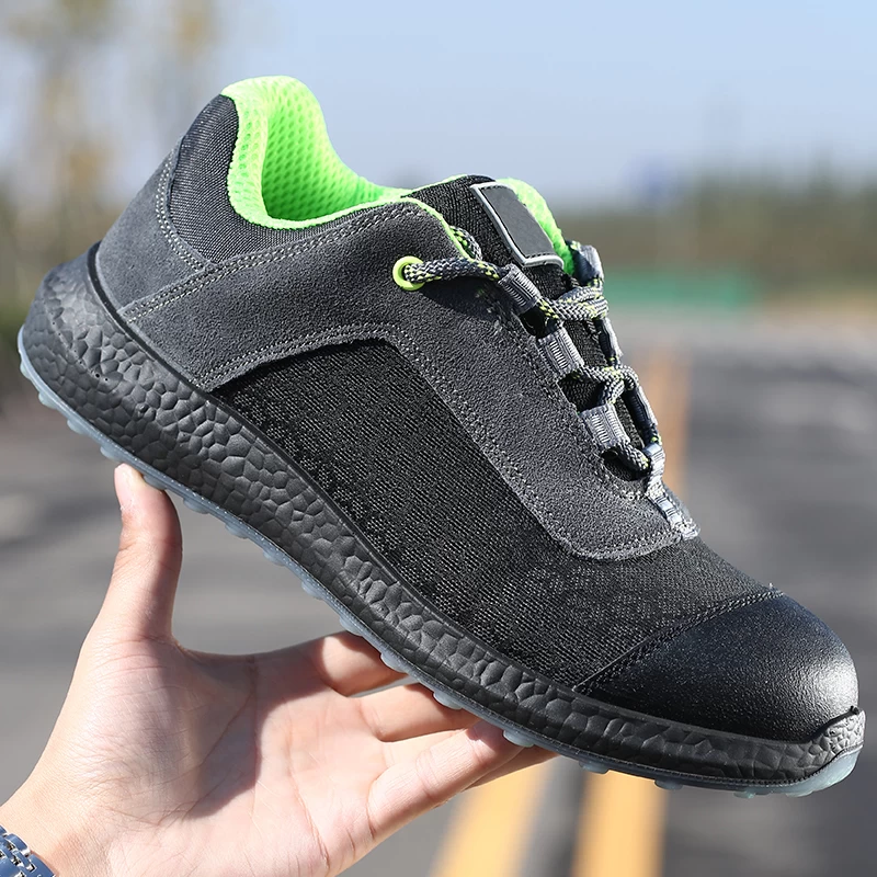 China 6511K Non-slip PU sole steel toe prevent puncture antistatic lightweight safety shoes manufacturer