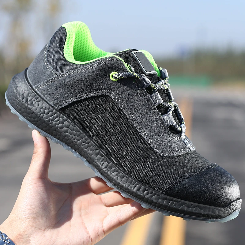 China Shandong Non slip Pu Sole Steel Toe Anti Puncture Unisex Safety 