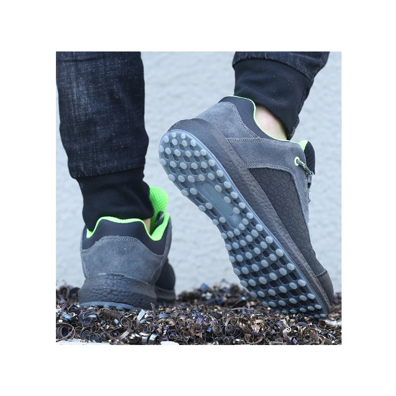 China 6511K Non-slip PU sole steel toe prevent puncture antistatic lightweight safety shoes manufacturer