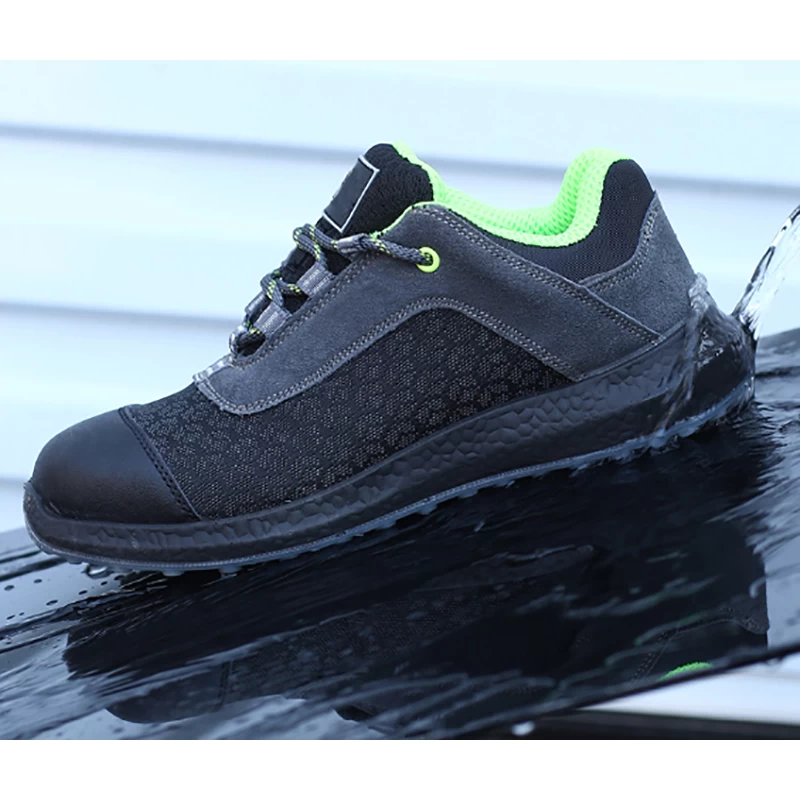 China 6511K antiderrapante Pu soente de aço toe prevenir punção antiestática sapatos de segurança leves fabricante