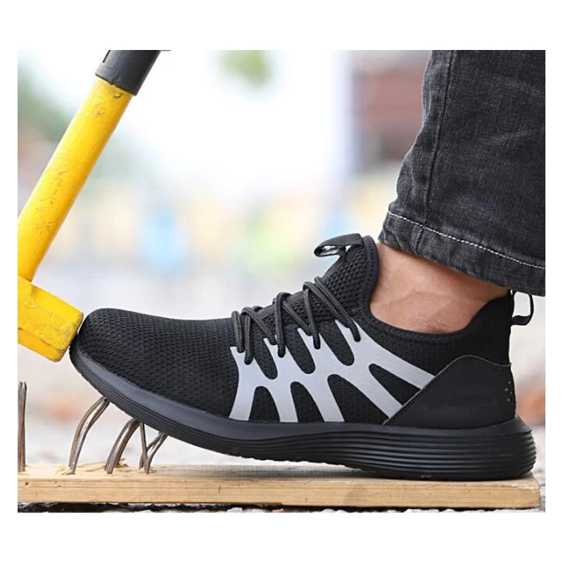 China 707 Super light steel toe puncture proof indoor working men stylish sneakers safety shoes manufacturer