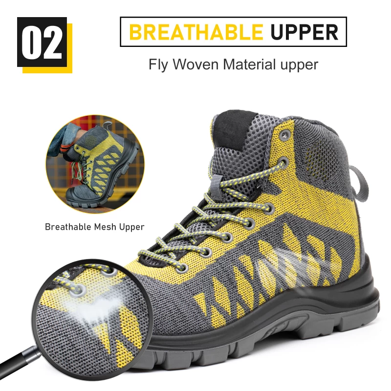 Chine 773 Chaussures de sécurité de sport respirantes anti-crevaison à semelle en PU antidérapantes à l'huile fabricant