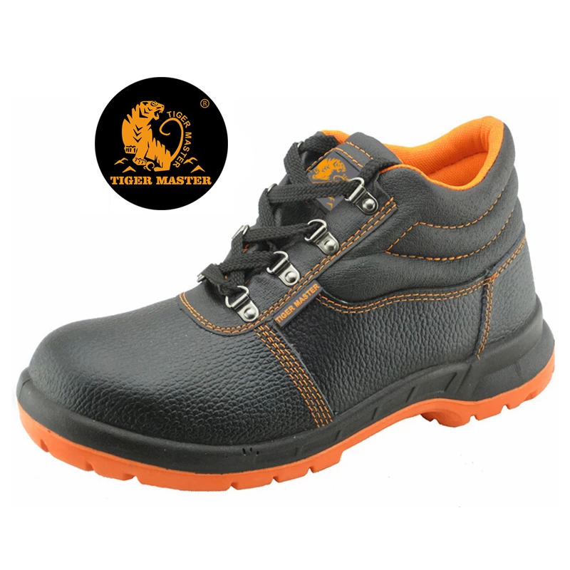 China 8055R buffalo leather steel toe cap industrial safety shoes qatar manufacturer