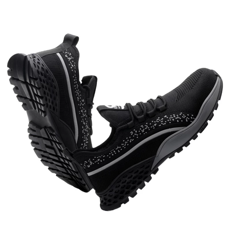 China 807 Anti slip soft rubber sole prevent puncture lightweight sneakers safety shoes steel toe manufacturer