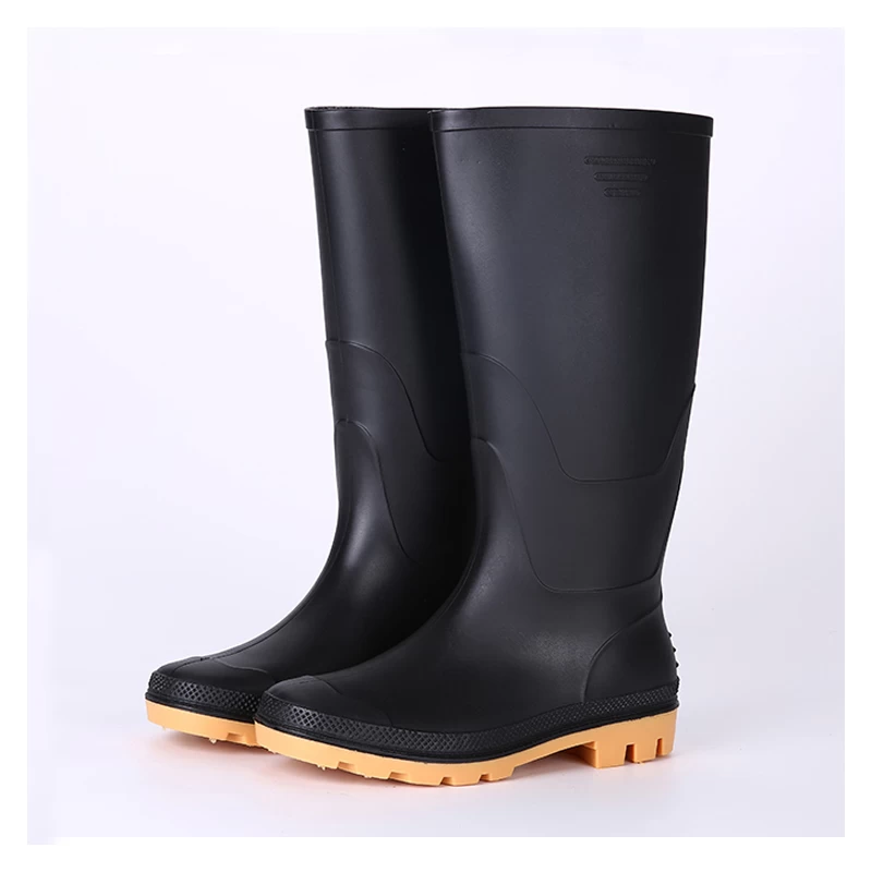 China AGYN black cheap pvc rain boots manufacturer