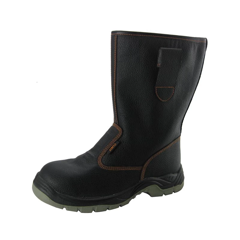 China Action leather PU sole high cut work boots manufacturer