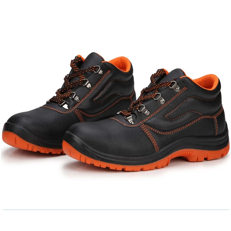 China Artificial leather steel toe industrial safety shoes manufacturer