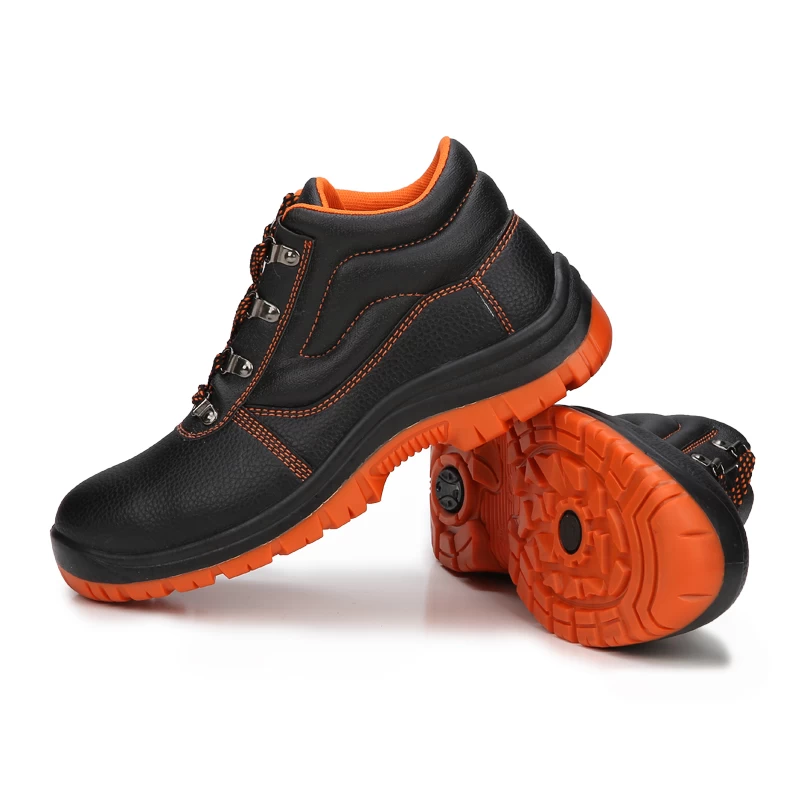 China Artificial leather steel toe industrial safety shoes manufacturer