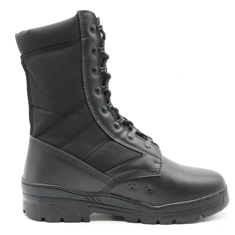 中国 B930A油脂防滑防滑耐热黑色皮革军队靴子 制造商